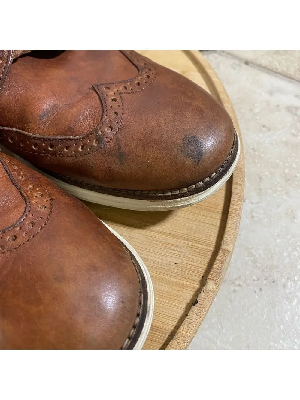 Cole Haan Lunarlon Men’s Original Wingtip Oxford Lunargrand 9M Leather